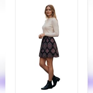 "HOLLISTER" Like New! Jrs. (S) Pretty Red & Blue Lined Mini Skirt